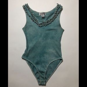 Vintage teal bodysuit size M